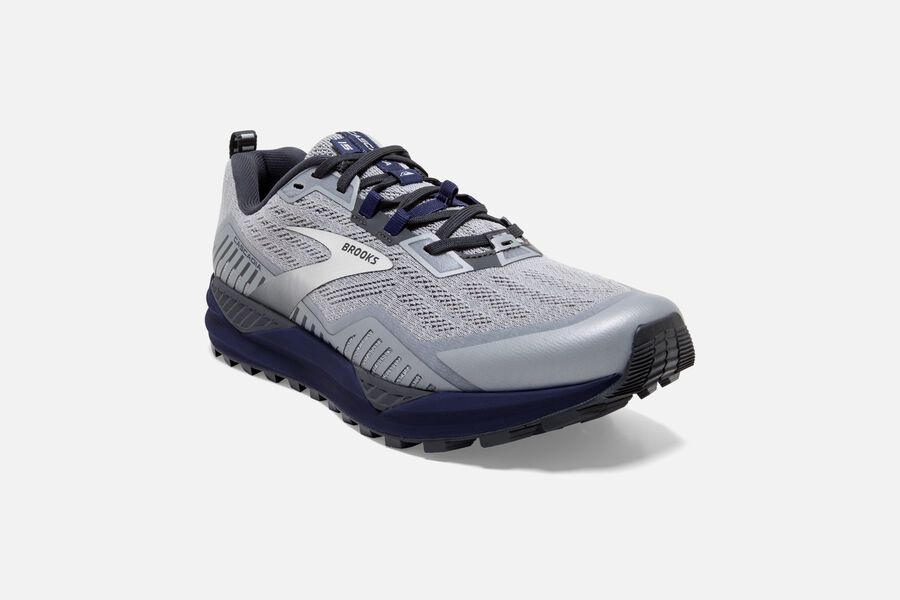 Brooks Cascadia 15 Trail Running Shoes - Mens - Silver - VJ3941625